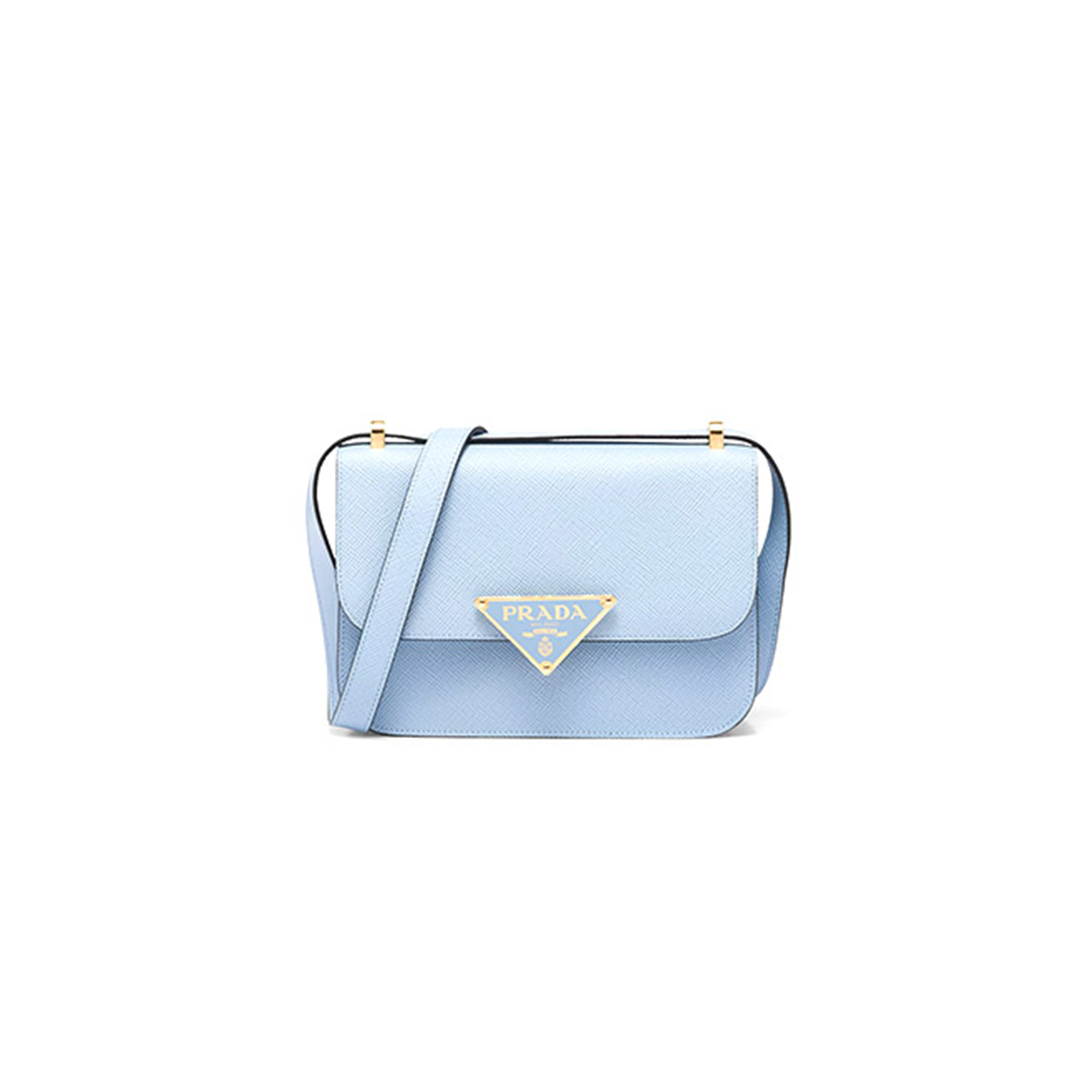 PRADA SAFFIANO LEATHER FLAP SHOULDER BAG 1BD320 (22*15*6cm)
